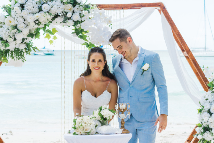 Wedding on Saona island in the Dominican Republic (Flavia and Bruno)